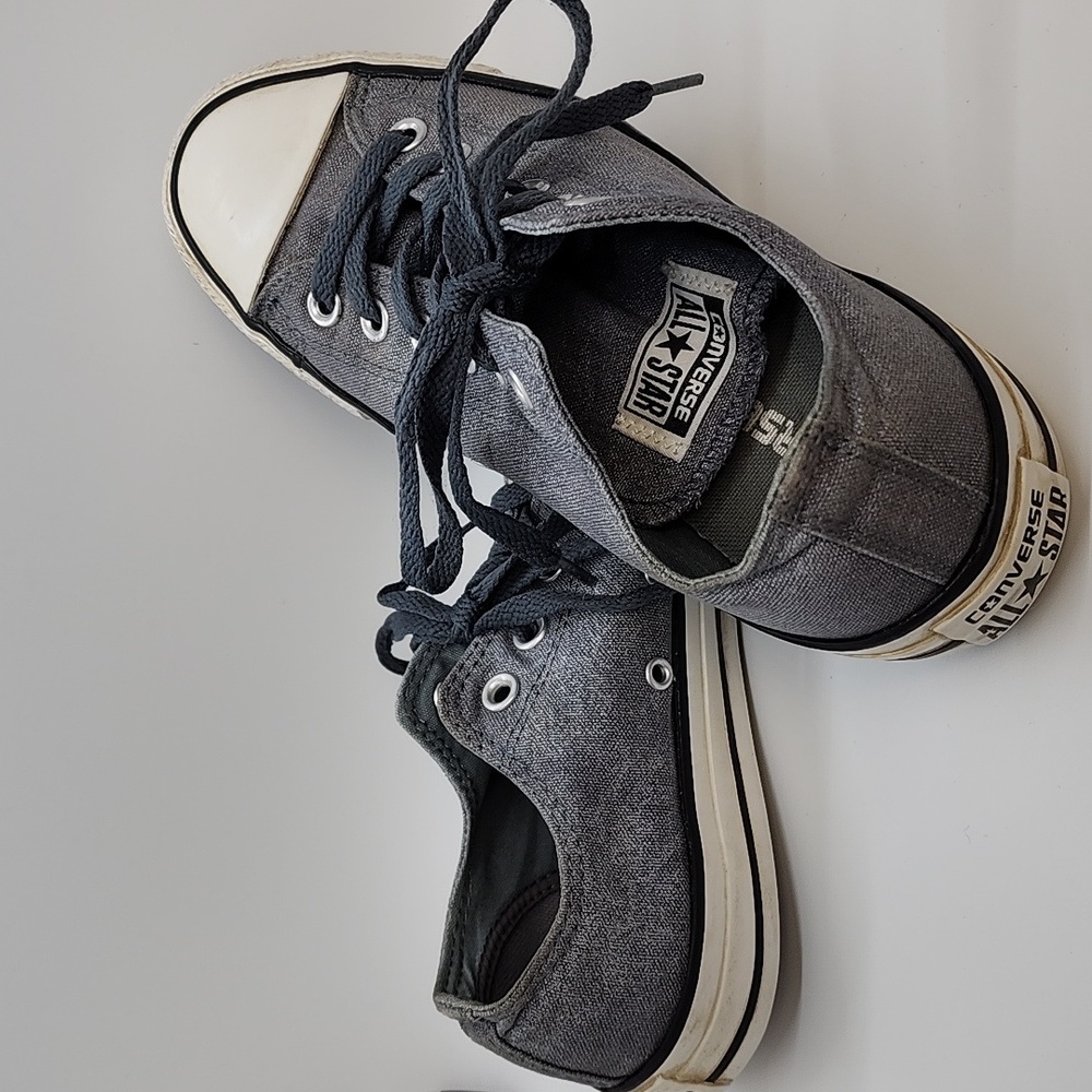 Grey Converse All Star Shoes